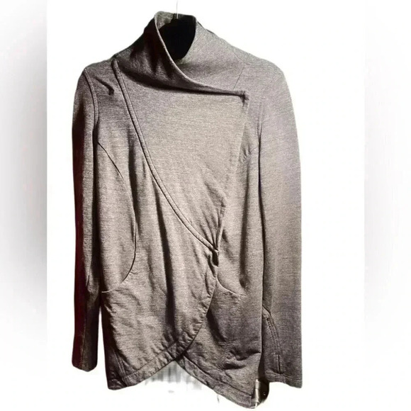 Lululemon “that’s a wrap” long sleeve terry lightweight casual yoga sweater 4 - Picture 5 of 5